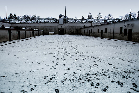 Terezin courtyard