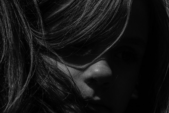 girl in shadow